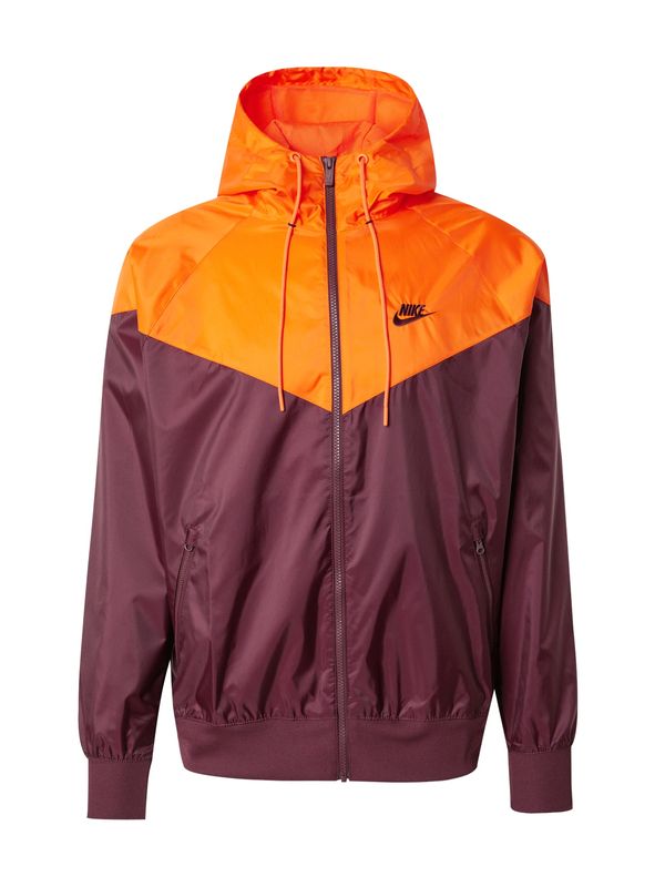 Nike Sportswear Nike Sportswear Prijelazna jakna 'Heritage Essentials'  narančasta / burgund