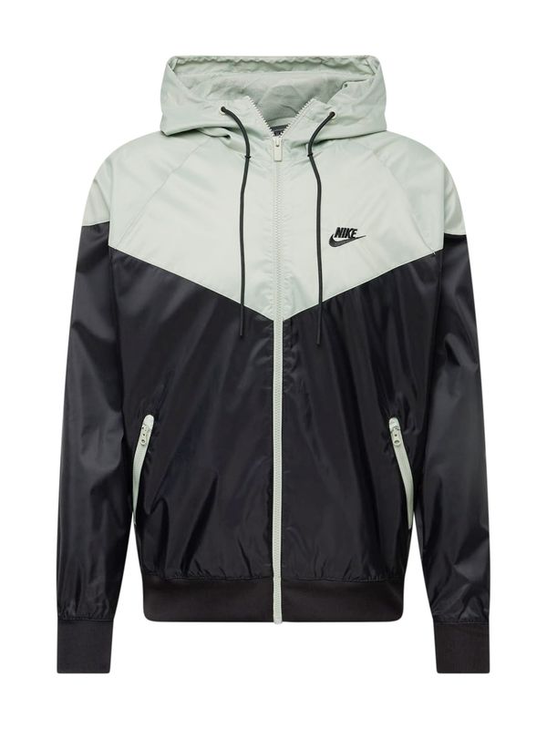 Nike Sportswear Nike Sportswear Prijelazna jakna 'Heritage Essentials'  pastelno zelena / crna