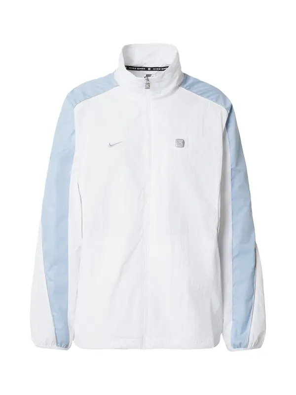 Nike Sportswear Nike Sportswear Prijelazna jakna 'SHOX'  svijetloplava / bijela