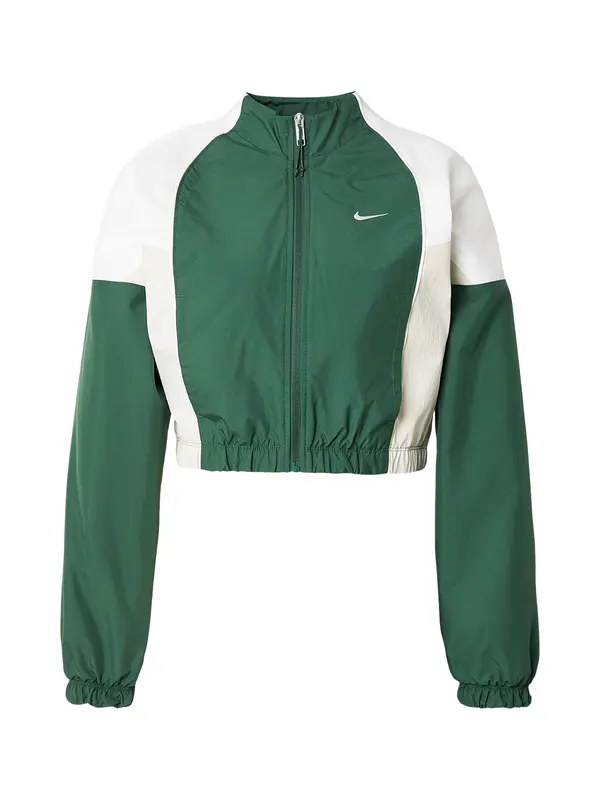 Nike Sportswear Nike Sportswear Prijelazna jakna 'SHRUNKEN'  smaragdno zelena / bijela