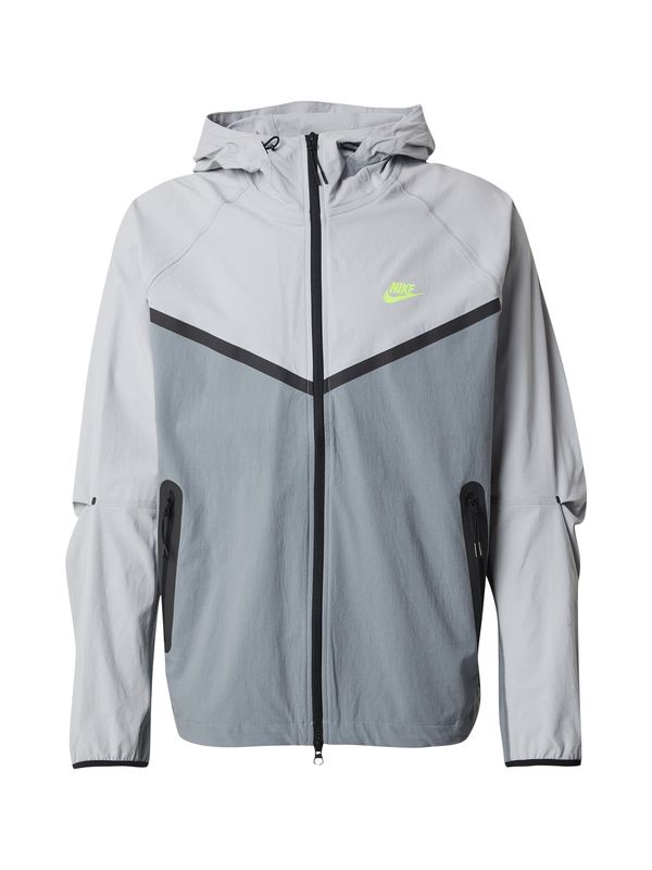 Nike Sportswear Nike Sportswear Prijelazna jakna  siva / bazalt siva / svijetlozelena / crna