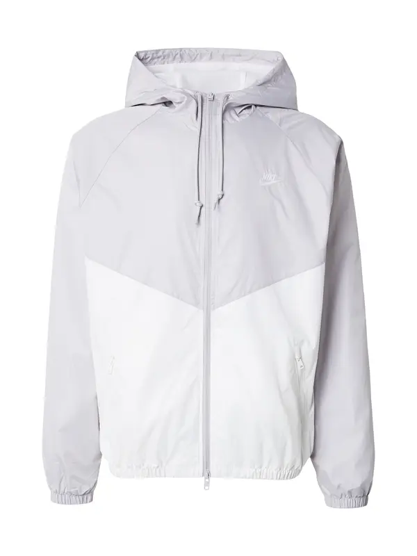 Nike Sportswear Nike Sportswear Prijelazna jakna  siva / bijela