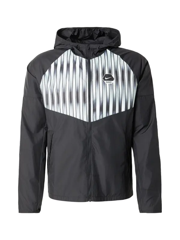 Nike Sportswear Nike Sportswear Prijelazna jakna  siva / crna / bijela