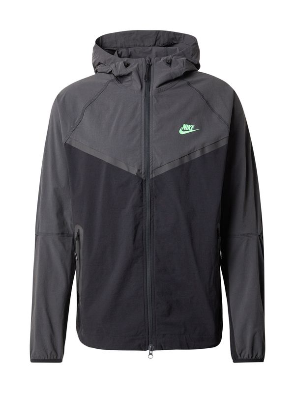Nike Sportswear Nike Sportswear Prijelazna jakna  siva / limeta / crna