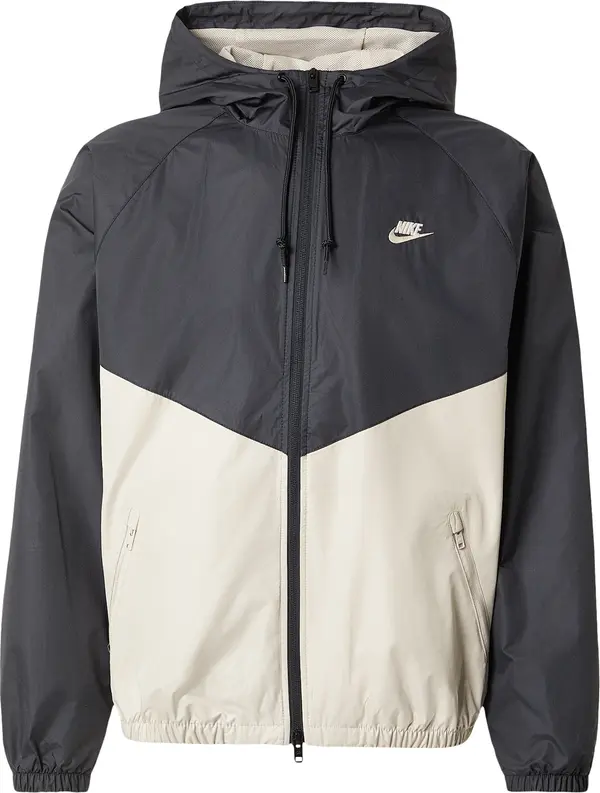 Nike Sportswear Nike Sportswear Prijelazna jakna  sivkasto bež / crna