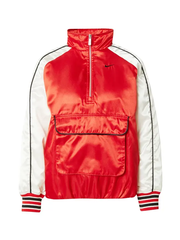 Nike Sportswear Nike Sportswear Prijelazna jakna 'STREET'  crvena / crna / prljavo bijela