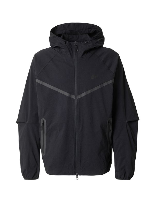 Nike Sportswear Nike Sportswear Prijelazna jakna 'TCH'  siva / crna
