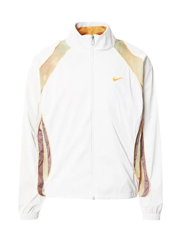 Nike Sportswear Nike Sportswear Prijelazna jakna  zeleno smeđa / cappuccino / narančasta / bijela