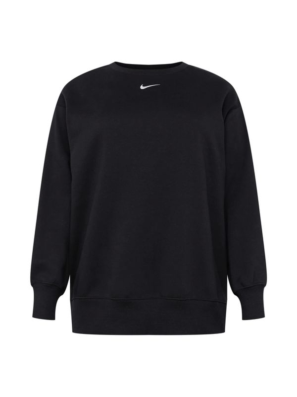 Nike Sportswear Nike Sportswear Sportska sweater majica  crna / bijela