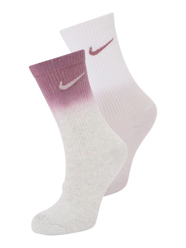 Nike Sportswear Nike Sportswear Sportske čarape 'Everyday Plus'  siva melange / lila / ciklama / bijela