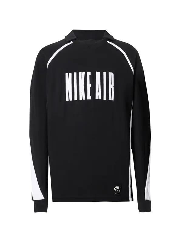 Nike Sportswear Nike Sportswear Sweater majica 'AIR'  crna / bijela