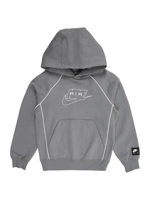 Nike Sportswear Nike Sportswear Sweater majica 'AIR'  tamo siva / bijela
