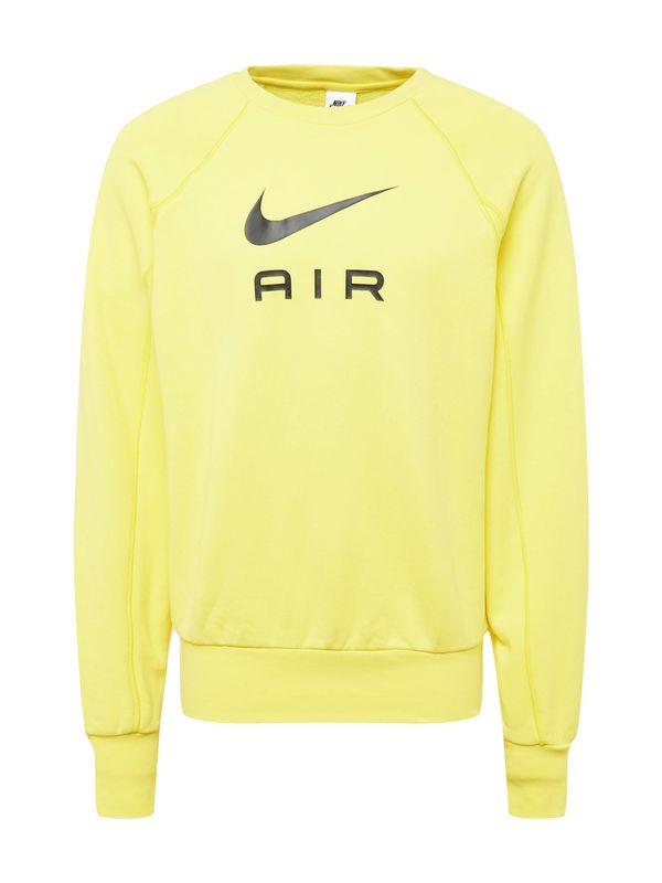 Nike Sportswear Nike Sportswear Sweater majica 'Air'  žuta / crna