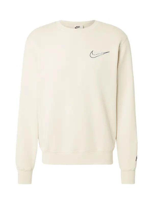 Nike Sportswear Nike Sportswear Sweater majica 'CLUB'  bež / crna