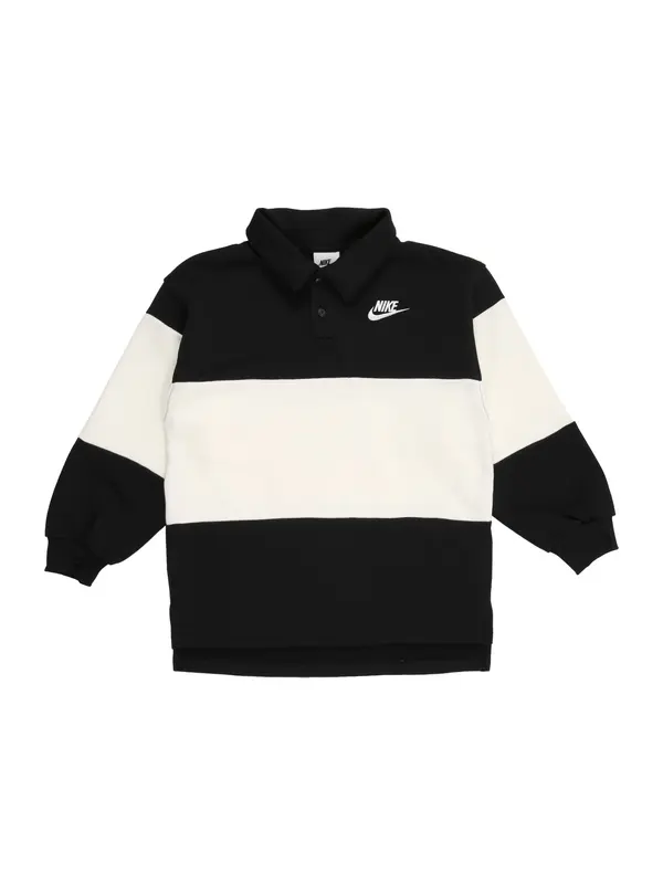 Nike Sportswear Nike Sportswear Sweater majica 'CLUB'  crna / bijela