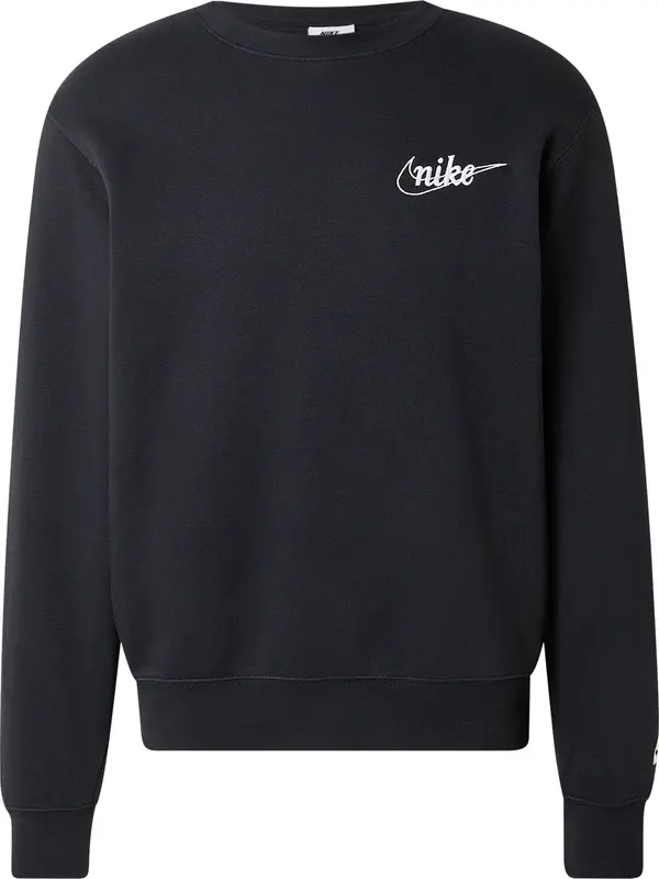 Nike Sportswear Nike Sportswear Sweater majica 'CLUB'  crna / prljavo bijela