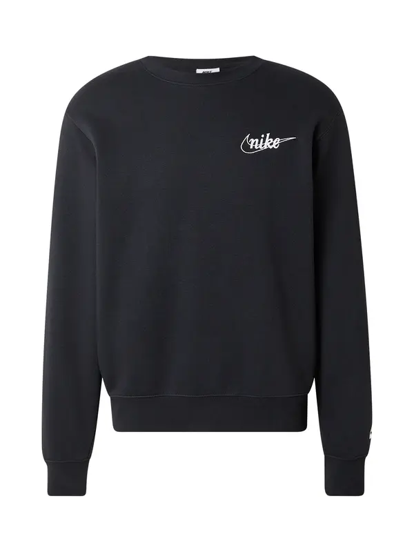 Nike Sportswear Nike Sportswear Sweater majica 'CLUB'  crna / prljavo bijela