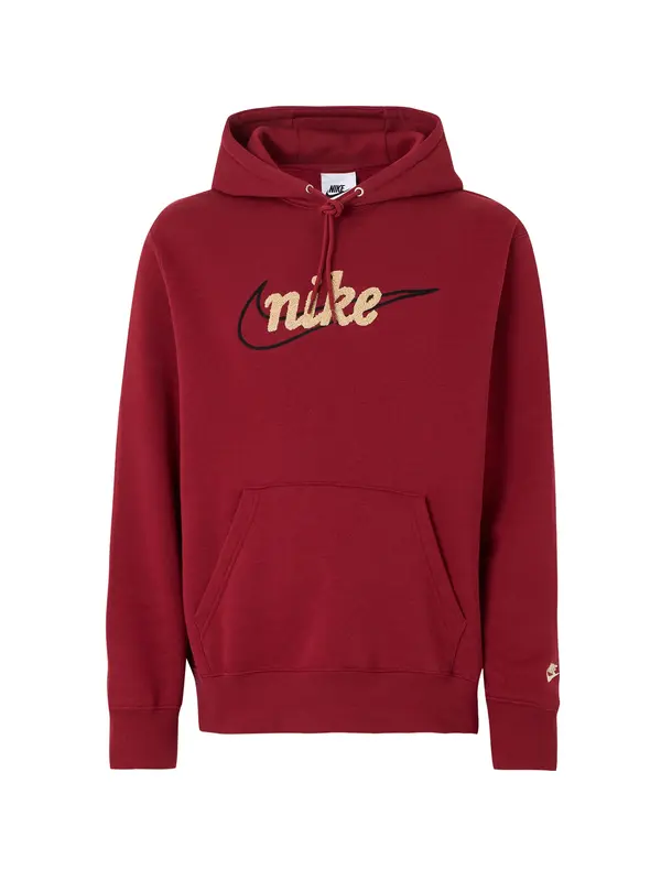 Nike Sportswear Nike Sportswear Sweater majica 'CLUB'  ecru/prljavo bijela / narančasto crvena / crna