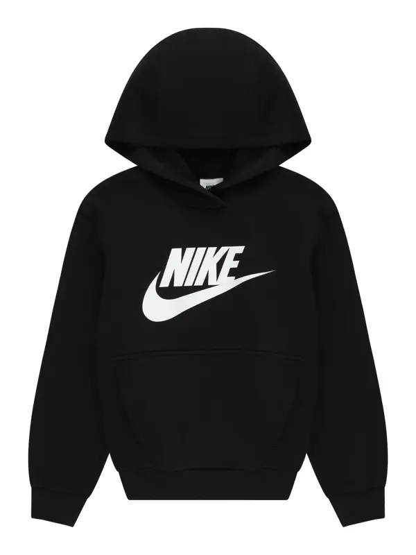 Nike Sportswear Nike Sportswear Sweater majica 'Club FLC'  crna / bijela