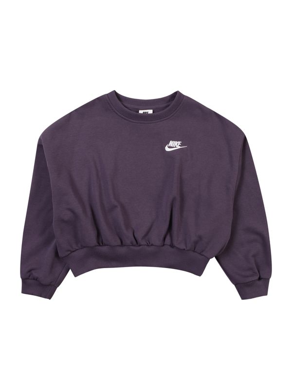 Nike Sportswear Nike Sportswear Sweater majica 'CLUB FLC'  ljubičasta / bijela