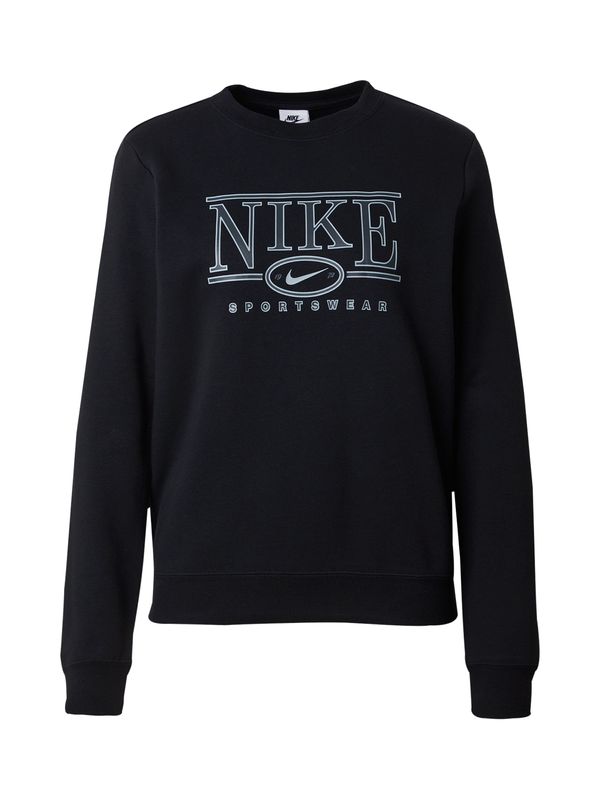 Nike Sportswear Nike Sportswear Sweater majica 'CLUB FLC'  morsko plava / golublje plava / crna