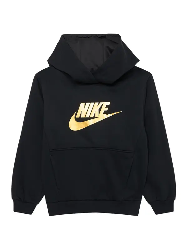 Nike Sportswear Nike Sportswear Sweater majica 'CLUB FLC'  zlatno žuta / crna