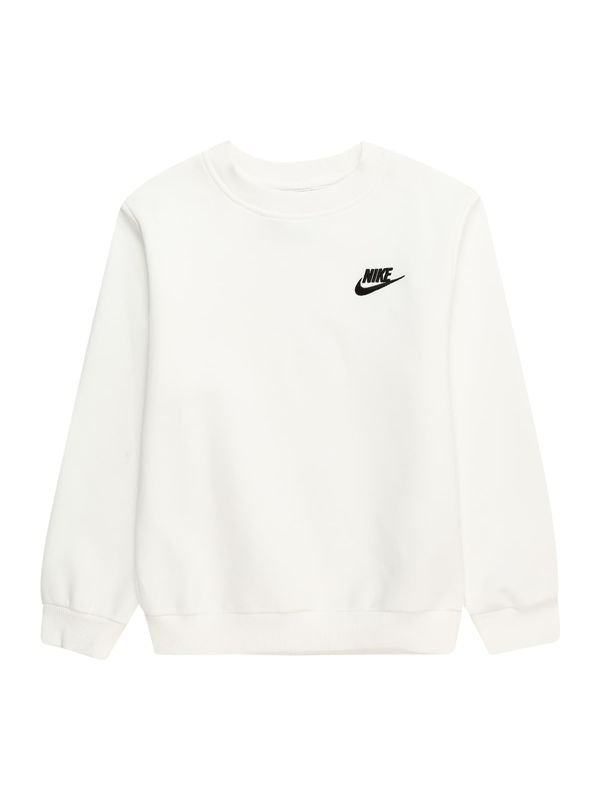 Nike Sportswear Nike Sportswear Sweater majica 'CLUB FLEECE'  crna / bijela