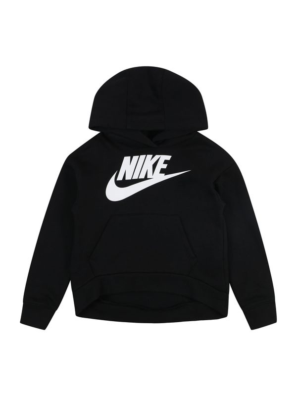 Nike Sportswear Nike Sportswear Sweater majica 'CLUB FLEECE'  crna / bijela