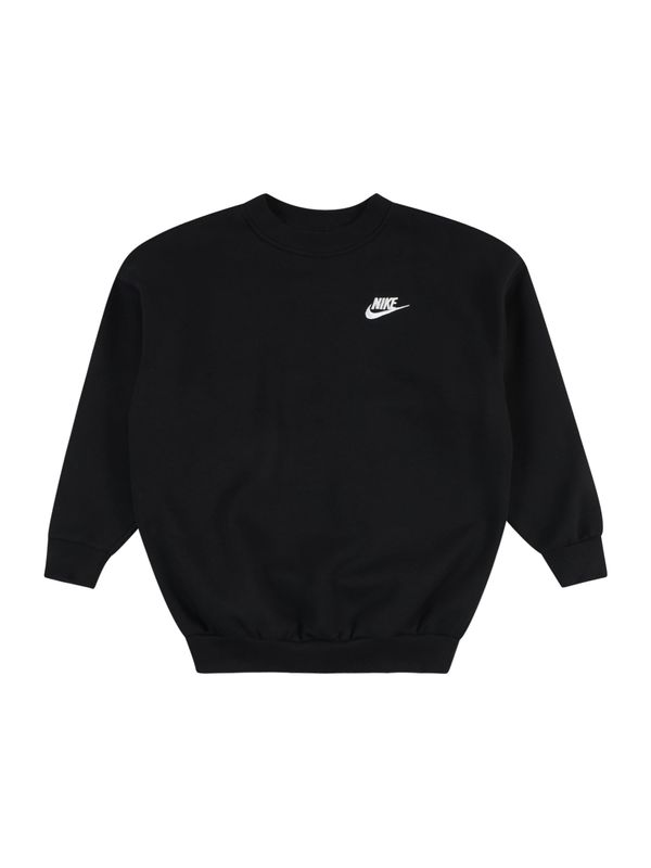 Nike Sportswear Nike Sportswear Sweater majica 'Club Fleece'  crna / bijela