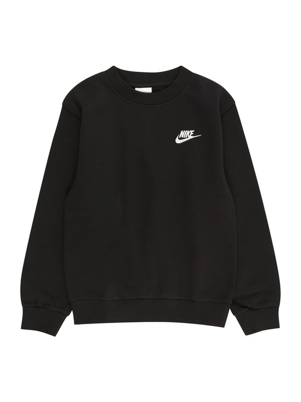 Nike Sportswear Nike Sportswear Sweater majica 'Club Fleece'  crna / bijela