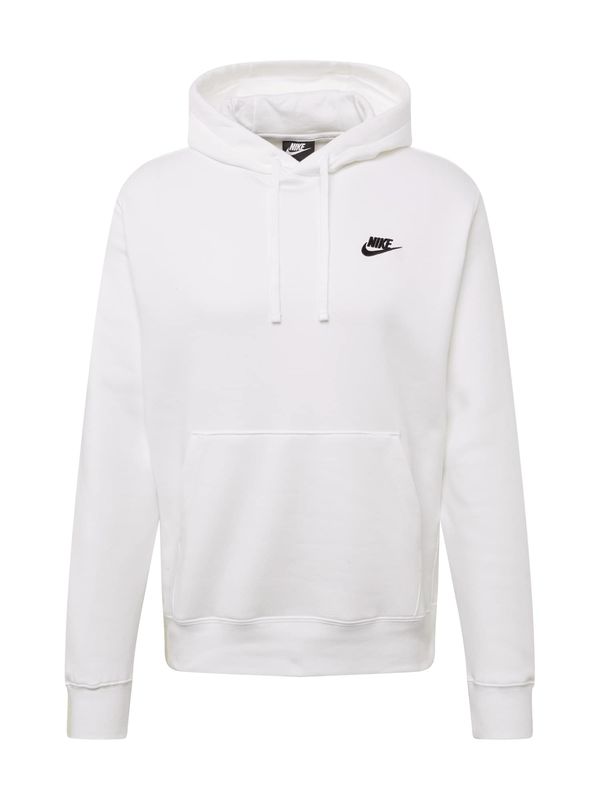Nike Sportswear Nike Sportswear Sweater majica 'Club Fleece'  crna / bijela