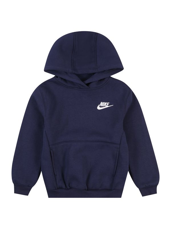 Nike Sportswear Nike Sportswear Sweater majica 'Club Fleece'  mornarsko plava / bijela