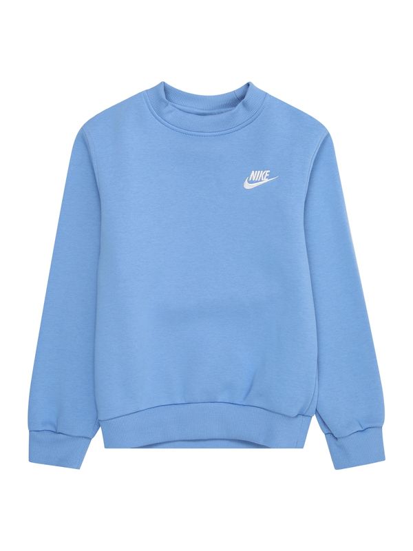 Nike Sportswear Nike Sportswear Sweater majica 'Club Fleece'  plavi traper / bijela