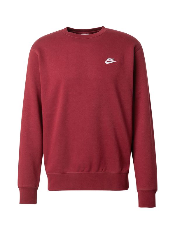 Nike Sportswear Nike Sportswear Sweater majica 'Club Fleece'  rubin crvena