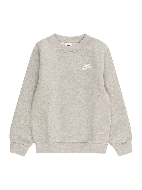 Nike Sportswear Nike Sportswear Sweater majica 'Club Fleece'  siva melange / bijela