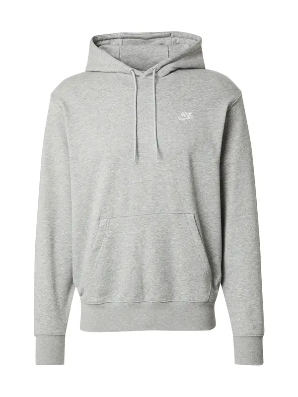 Nike Sportswear Nike Sportswear Sweater majica 'Club Fleece'  siva melange / bijela