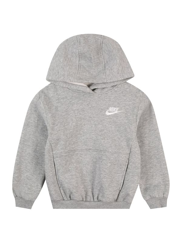 Nike Sportswear Nike Sportswear Sweater majica 'CLUB FLEECE'  siva melange / bijela