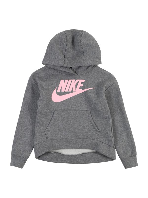 Nike Sportswear Nike Sportswear Sweater majica 'CLUB FLEECE'  tamo siva / svijetloroza