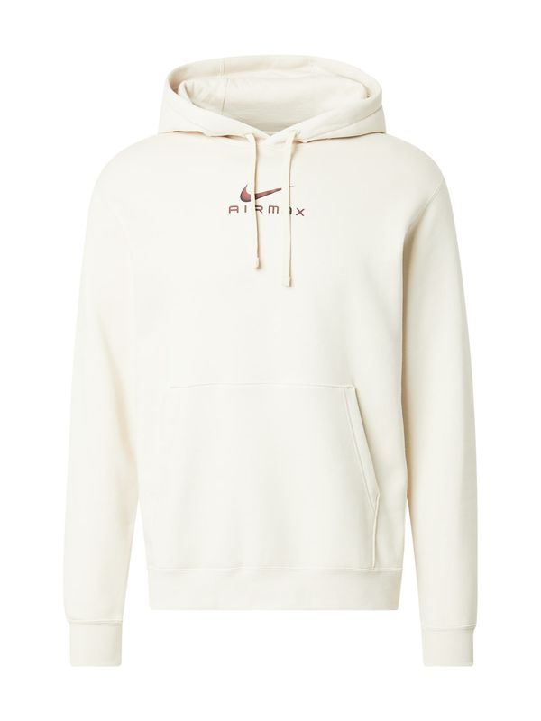 Nike Sportswear Nike Sportswear Sweater majica 'CLUB'  kaki / boja vina / crna