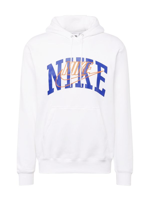 Nike Sportswear Nike Sportswear Sweater majica 'CLUB'  plava / narančasta / bijela