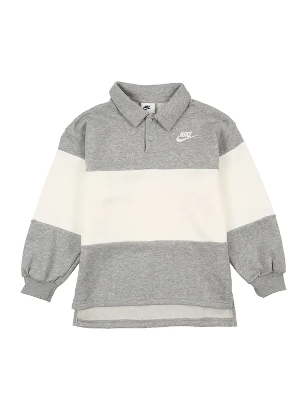 Nike Sportswear Nike Sportswear Sweater majica 'CLUB'  siva melange / bijela