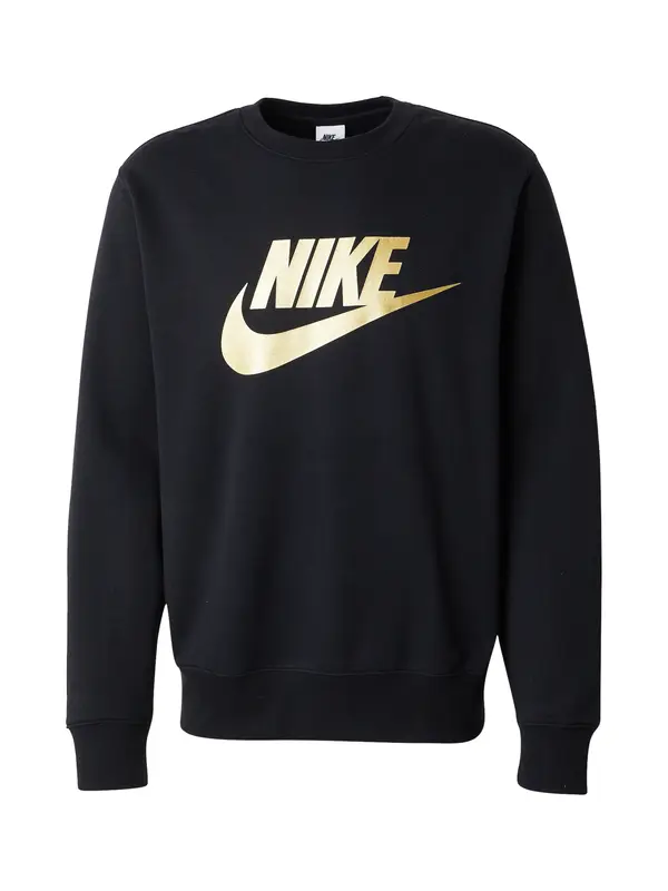Nike Sportswear Nike Sportswear Sweater majica 'CLUB'  svijetložuta / crna