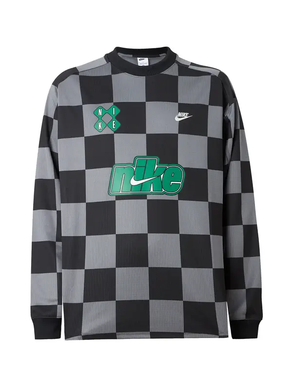 Nike Sportswear Nike Sportswear Sweater majica 'CLUB'  tamo siva / limeta / crna / bijela