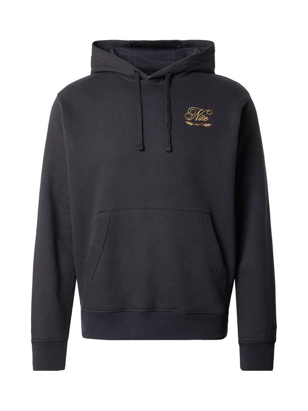 Nike Sportswear Nike Sportswear Sweater majica 'CLUB'  zlatno žuta / crna