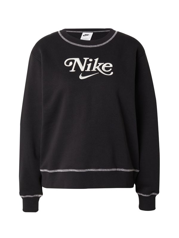 Nike Sportswear Nike Sportswear Sweater majica  crna / bijela