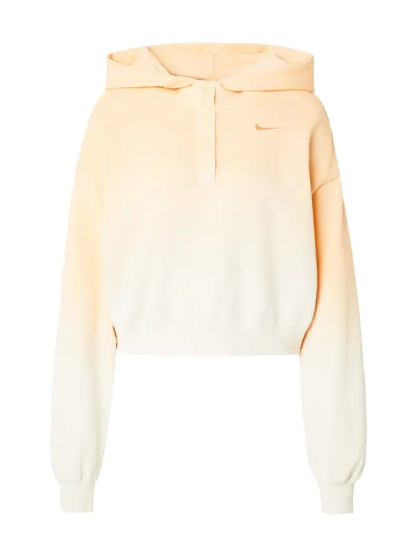 Nike Sportswear Nike Sportswear Sweater majica 'PHNX FLC'  boja slonovače / narančasta / bijela