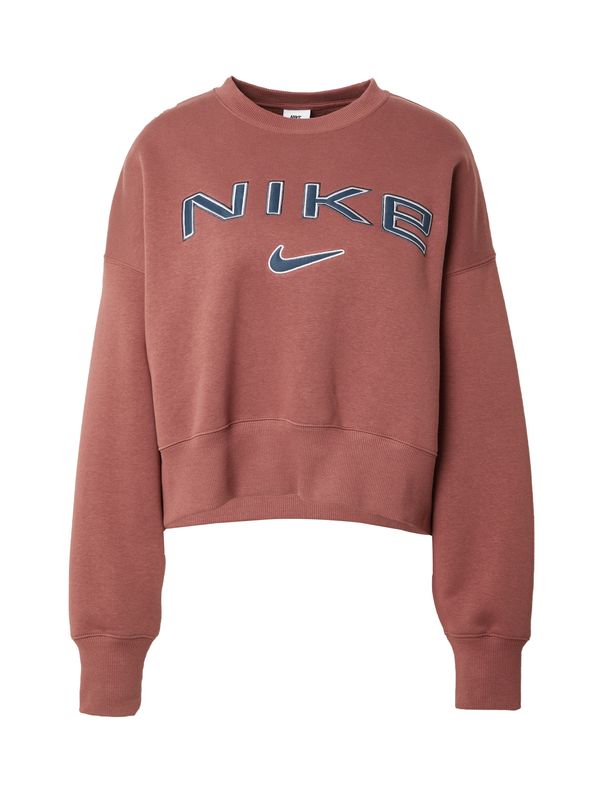 Nike Sportswear Nike Sportswear Sweater majica 'PHNX FLC'  morsko plava / burgund / bijela