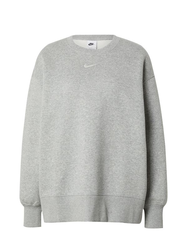 Nike Sportswear Nike Sportswear Sweater majica 'PHNX FLC'  siva / bijela