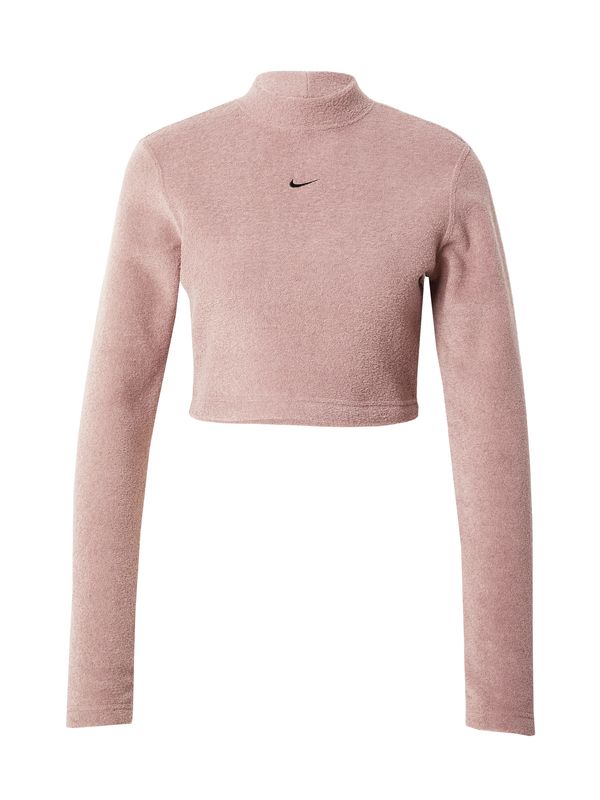 Nike Sportswear Nike Sportswear Sweater majica 'PHNX'  sivkasto ljubičasta (mauve) / crna