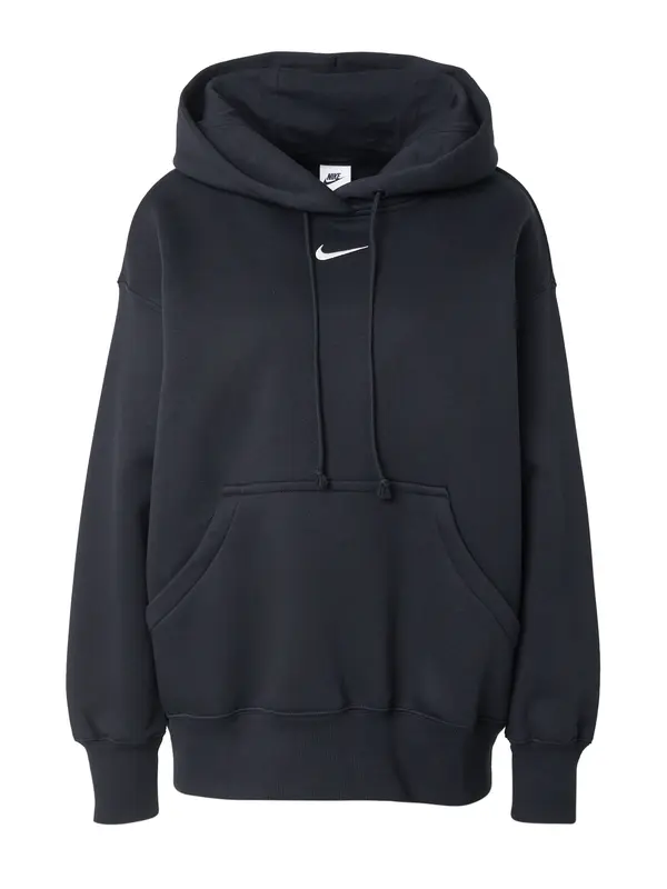 Nike Sportswear Nike Sportswear Sweater majica 'Phoenix'  crna / bijela